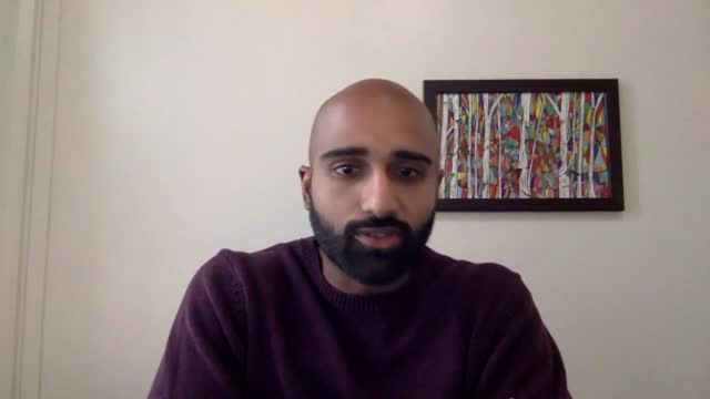 Sreesh on camera telling the story